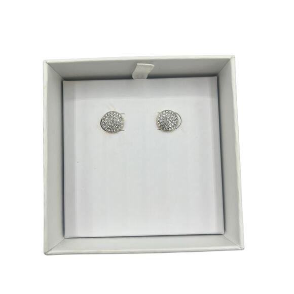 MICHAEL KORS Gold Stud Earrings Crystals - Picture 2 of 4